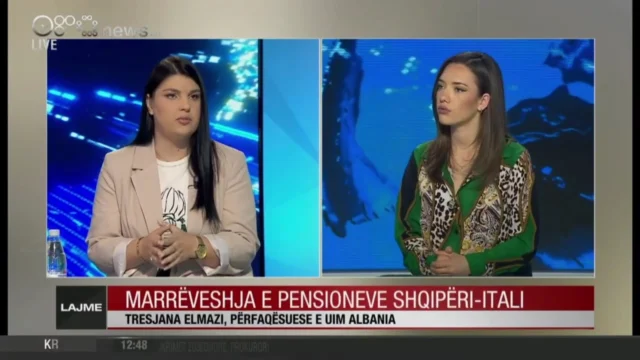 Kur flasim për të drejtat e emigrantëve, jemi aty ku duhet — edhe në media!Zëdhënësja jonë për shtyp Tresjana Elmazi bisedoi në @OraNews për rëndësinë e marrëveshjes Shqipëri–Itali dhe shpjegoi si kjo hap derën për pensione të shumëpritura dhe shërbime reale për ata që kanë jetuar mes dy vendeve.UIM Albania është ura që lidh eksperiencën tuaj në Itali me të drejtat që ju takojnë në Shqipëri!Na kontaktoni për çdo sqarim — jemi këtu për ju!#UIMAlbania #OraNews #pensionet #emigrantet #diaspora #shqiperiitalia #teklidhur #kujdesiQeMeriton #ligjItalian #reelsinformuese